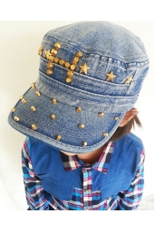 Denim Cap with Studs